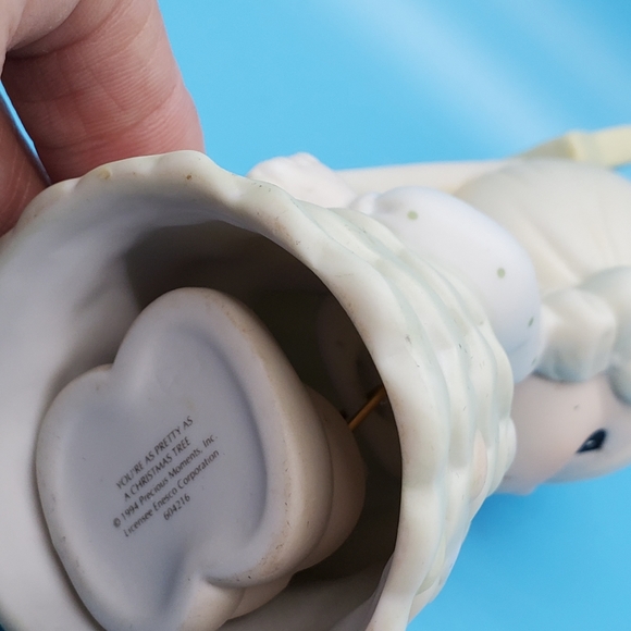 Precious Moments #604216 1994 "You're as pretty as a Christmas tree' figurine - Picture 6 of 12